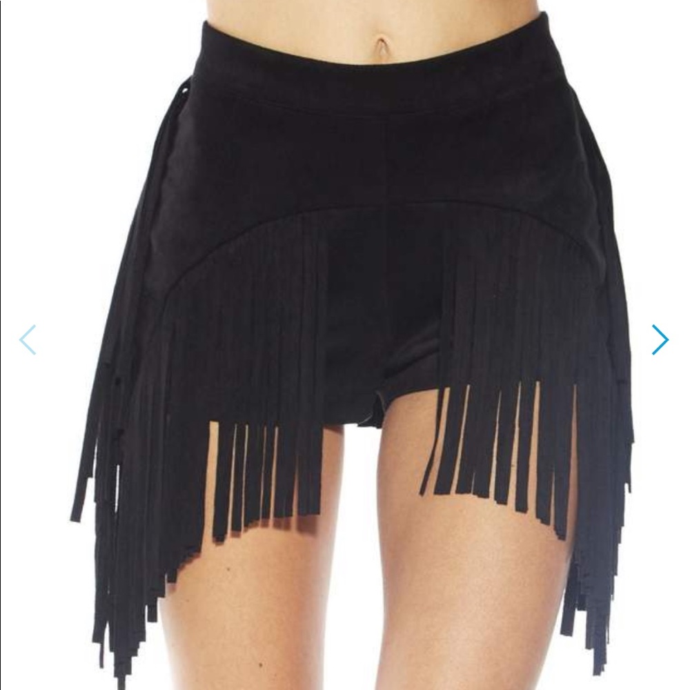 Festival Fringe Suede High Waisted Booty Shorts!!